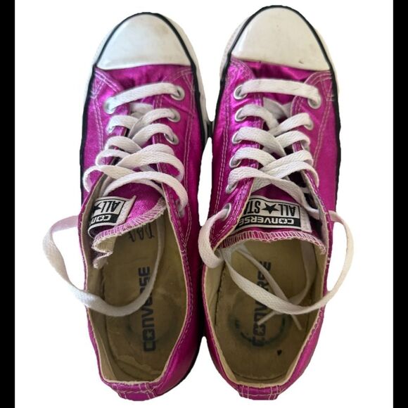 Converse Women's Chuck Taylor Metallic Pink All-Star Women’s Shoes Size 8 - Picture 4 of 8